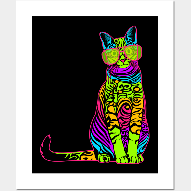 80s cat Wall Art by ElectricPeacock